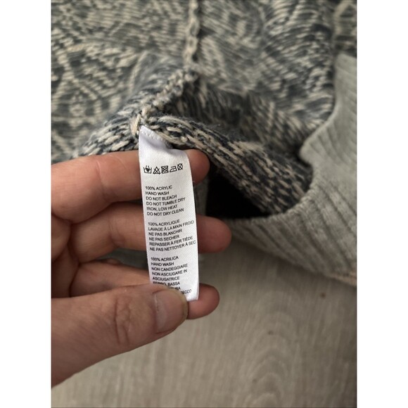 Ecote’ Urban Outfitters Chunky Blanket Open Cardigan Fair Isle Knit size s - Picture 7 of 8